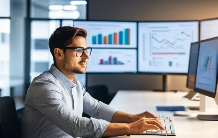 정보처리 실무에서 SQL 데이터 처리 사례 - **Prompt 1: The AI-Powered SQL Data Analyst in Lisbon**
"A vibrant, eye-level shot inside a mode...