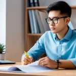 정보처리 실기 시험에서 반드시 알아야 할 코딩 팁 - **Prompt 1: Focused Study Session**
A young adult, appearing to be a university student or an as...